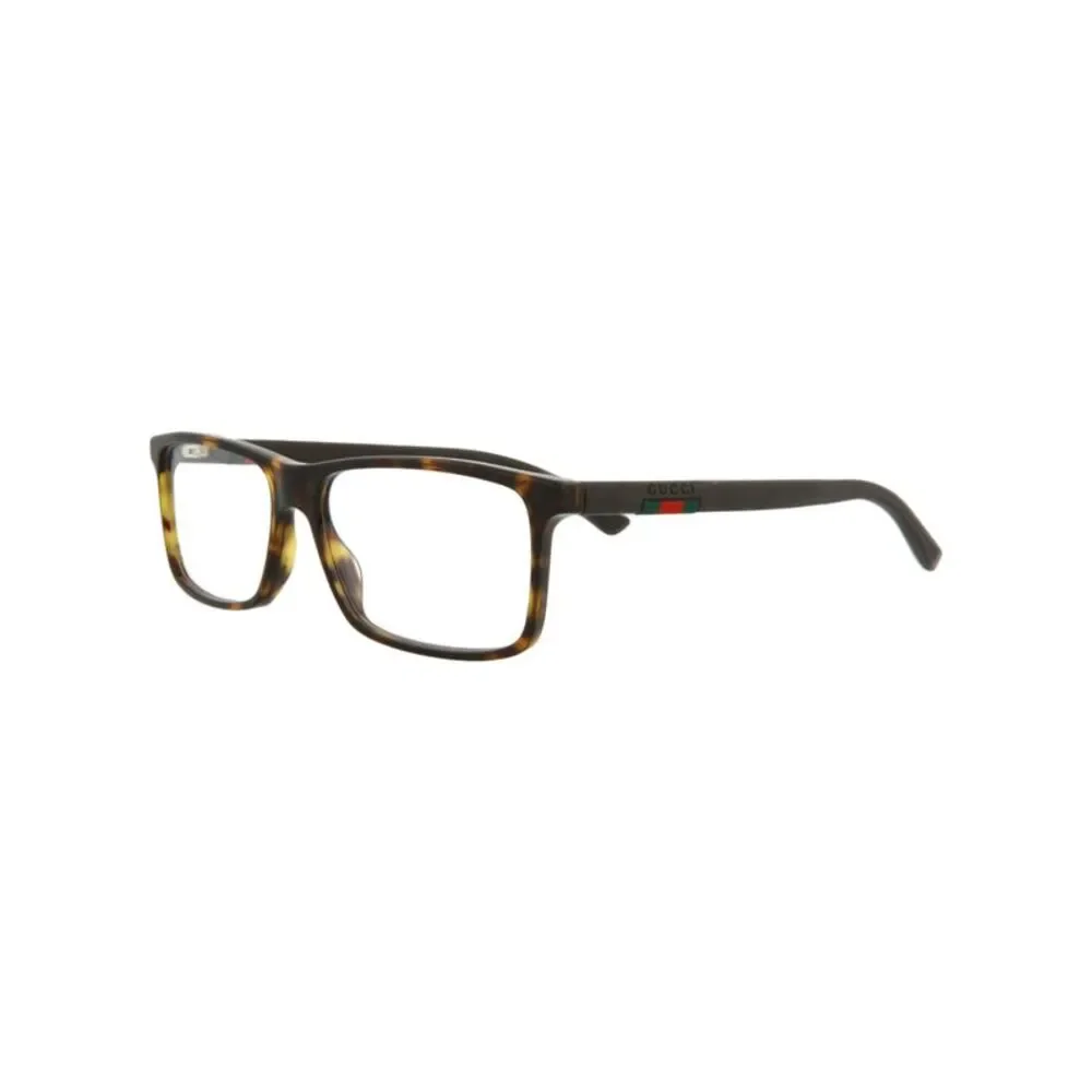 Gucci Square-Frame Acetate Optical Frames Brown Mens